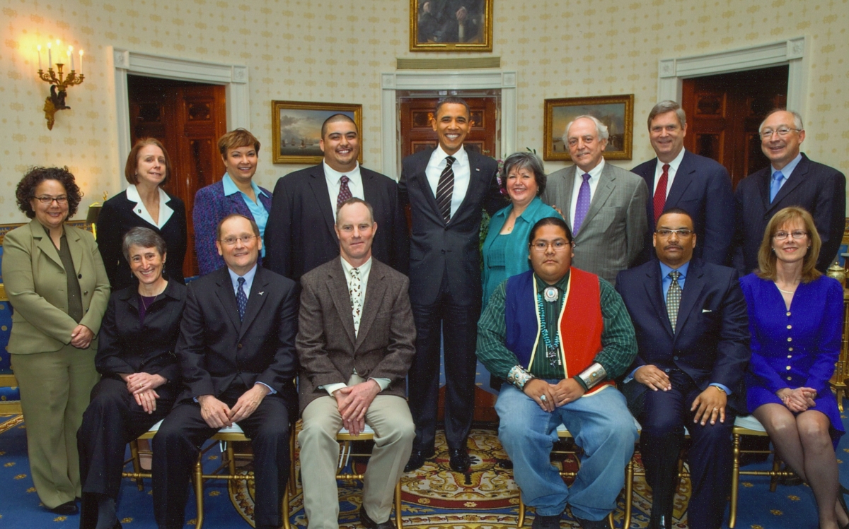 Ernesto Pepito and other youth leaders meeting with President Obama