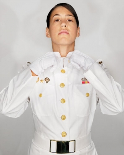 Katherine Miller in her West Point cadet dress uniform