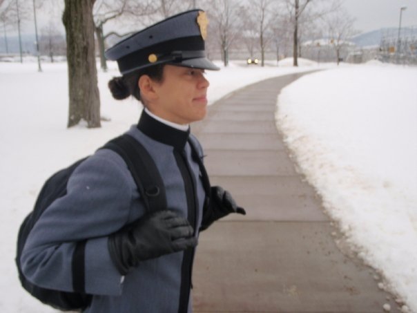 Katie Miller in her cadet uniform at West Point