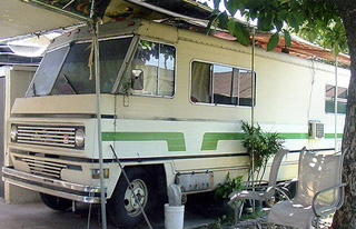 The RV where Gabriela and her father lived