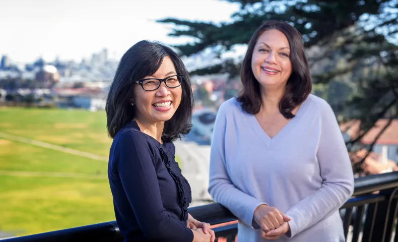 Jennie Watson and Cathy Cha at Crissy Field