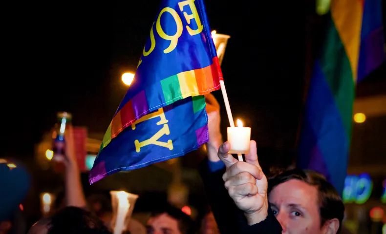 Marriage equality march in New York