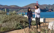 Jennie Watson and Cathy Cha at Crissy Field