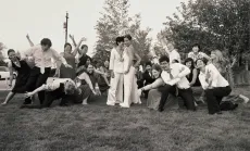 Sara and Paloma at their wedding