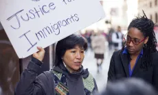 Rev. Deborah Lee protests child deportations