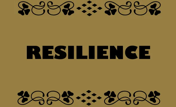 Resilience = Positive capacity to cope with stress and catastrophe