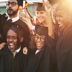 College graduates celebrating