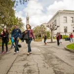 Students on UC Berkeley campus