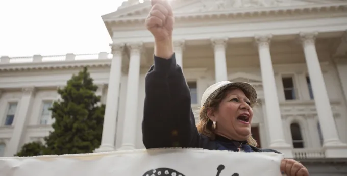 Woman at California Immigration Day