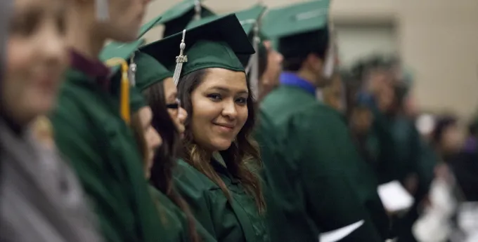 Photo of a college graduate