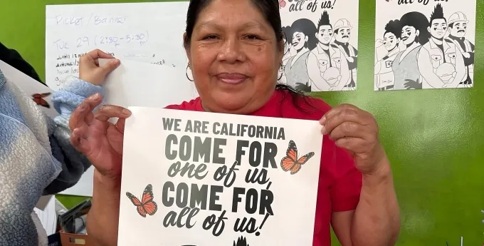 Community member at a We Are California event